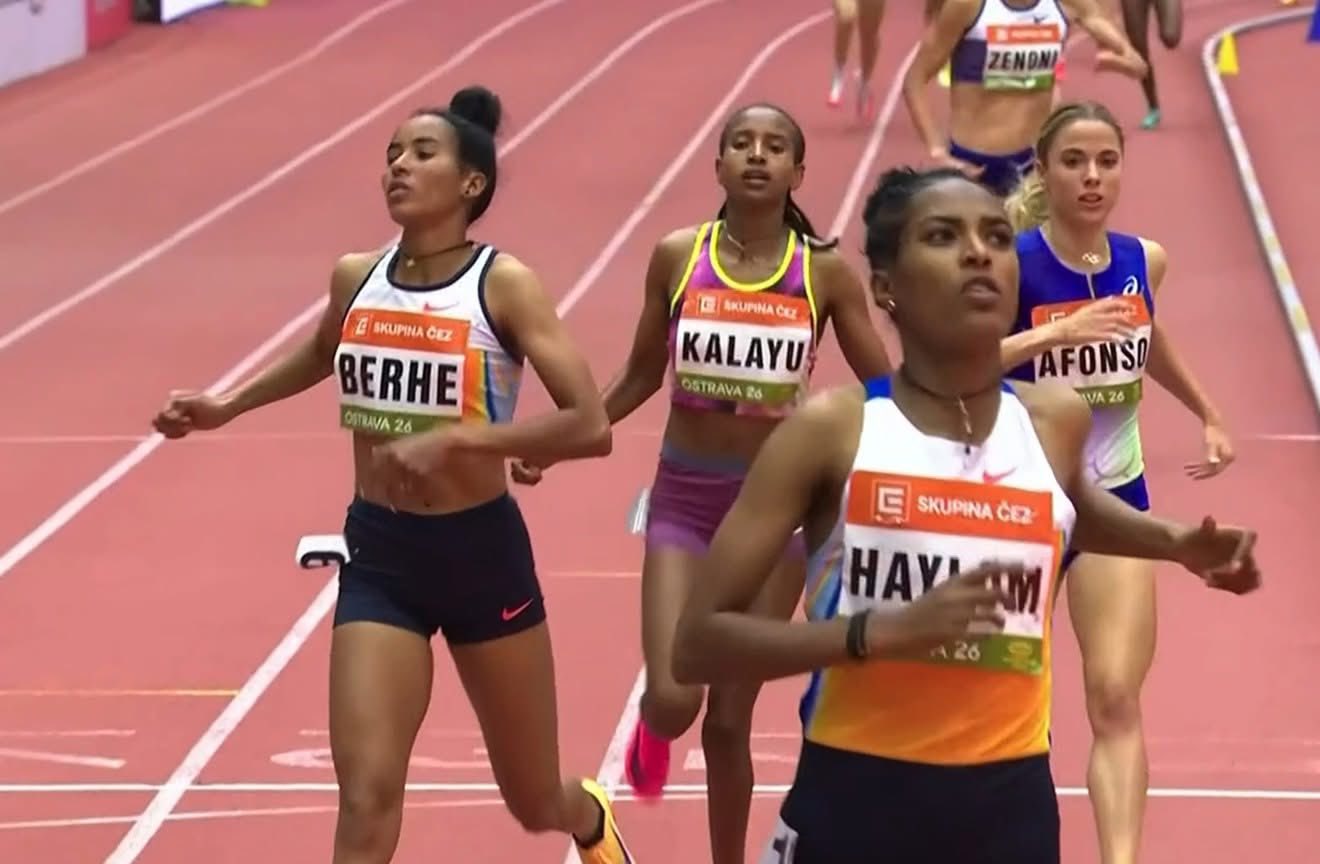 በኦስትራቫ, ቼክ ሪፐብሊክ የዓለም የቤት ውስጥ ውድድር ኢትዮጵያን አትሌቶች አሸነፉ።